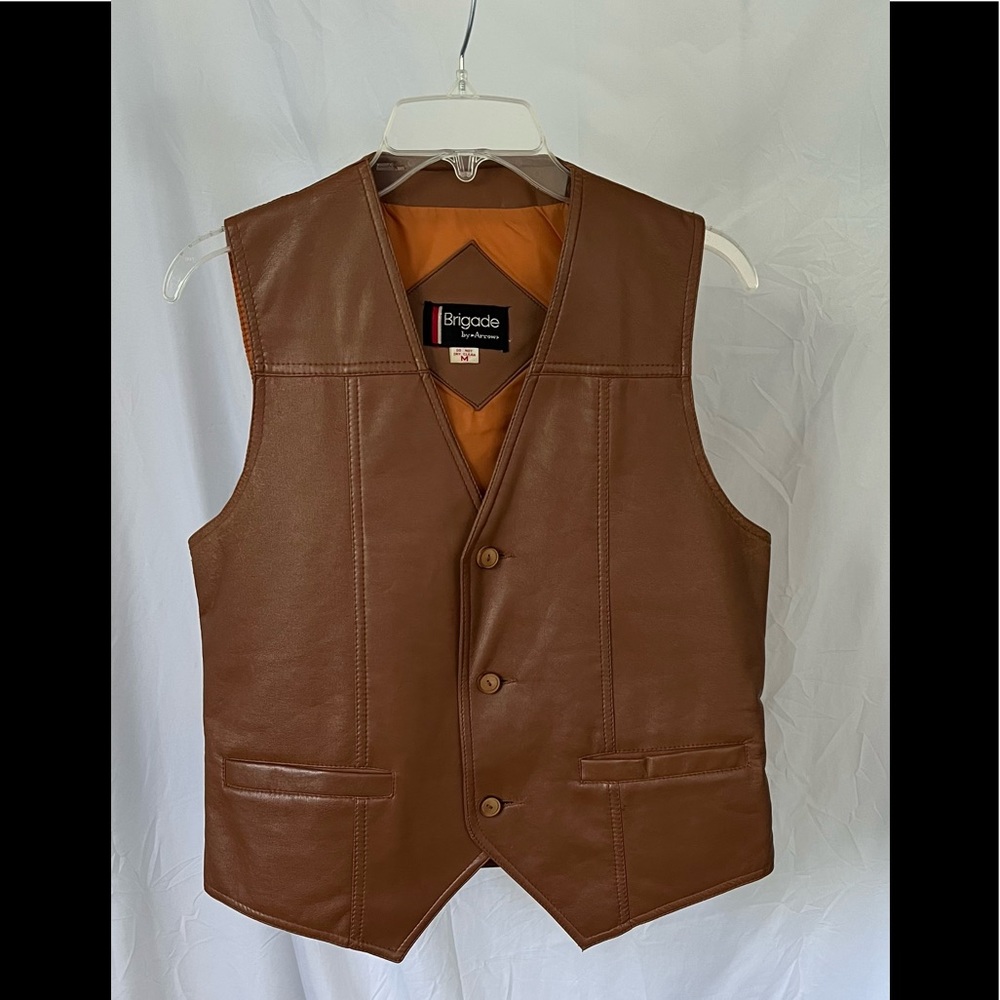 Leather vest western style